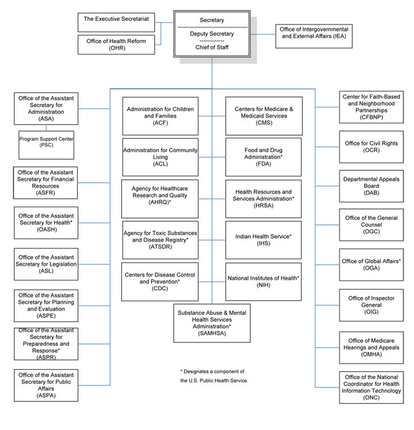 DHHS Organizational Chart